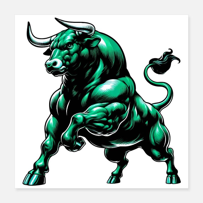 Stier Poster 40x40 cm