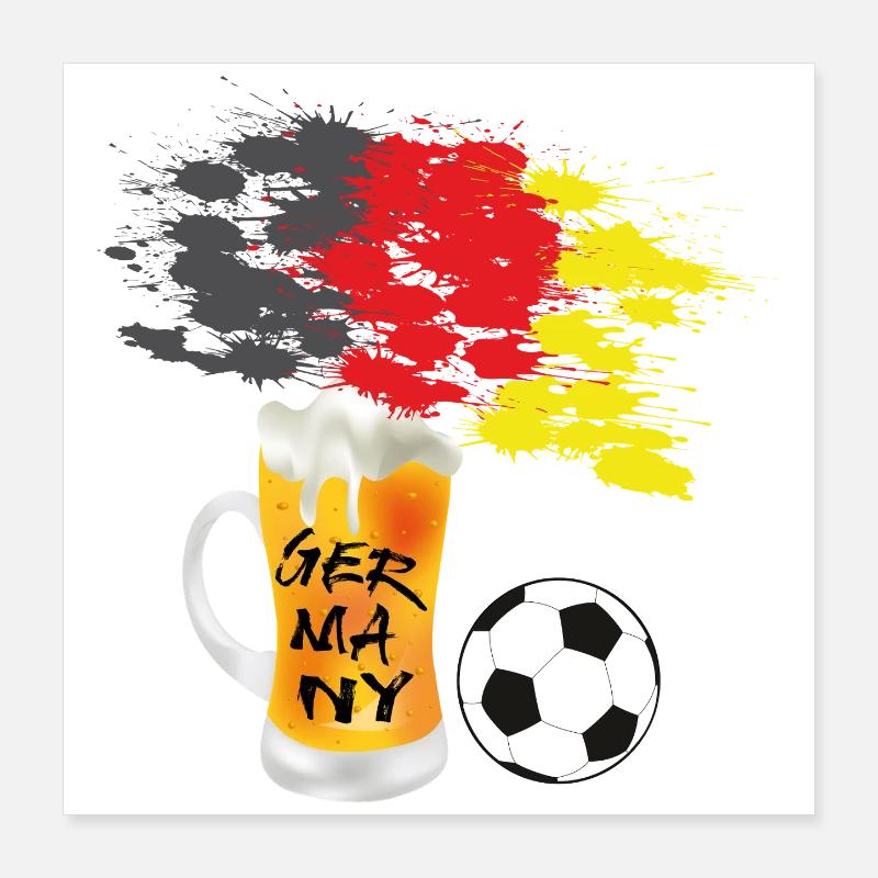 Fussball Germany Poster 40x40 cm