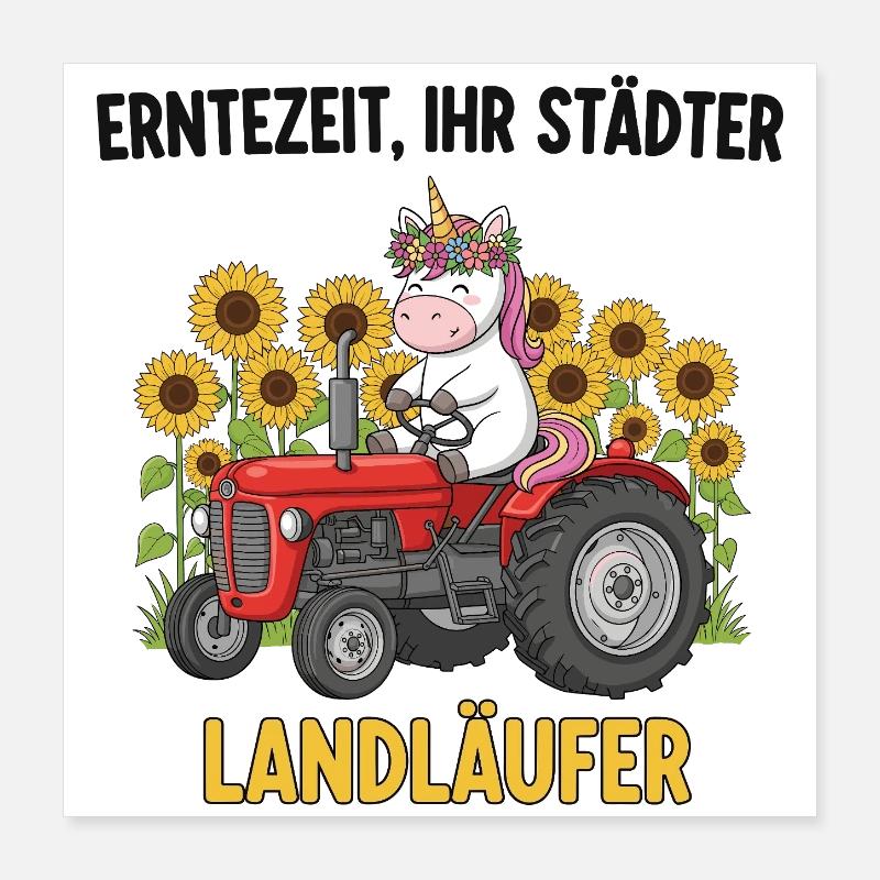 Harvest Time Landläufer Poster 40 x 40 cm
