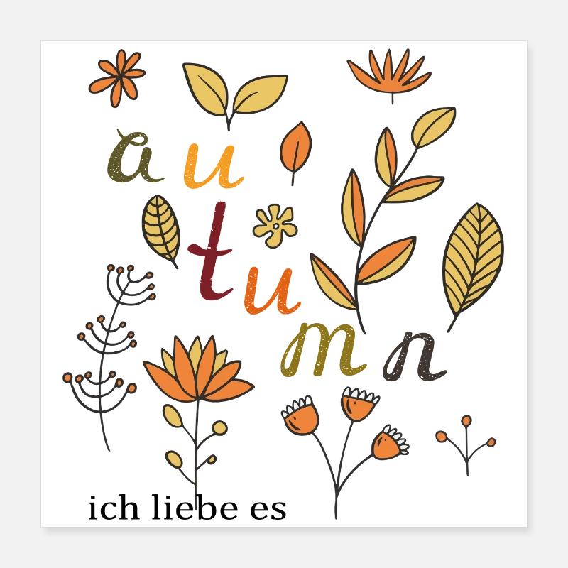 Autumn Poster 16" x 16" (40x40 cm)