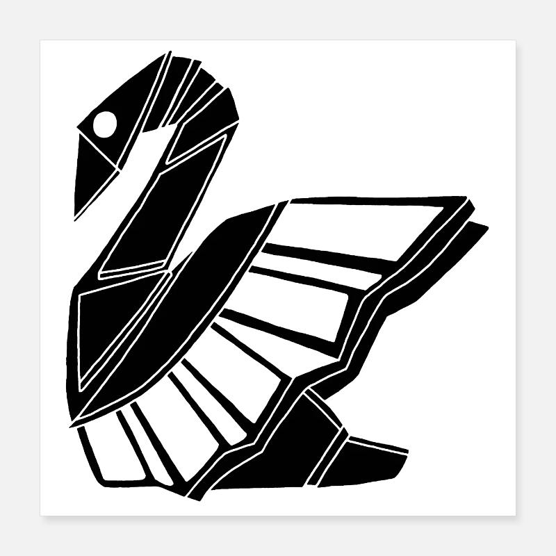 Cygne noir Poster 40 x 40 cm