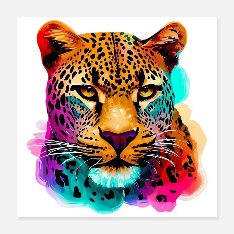 Leopard Poster 40x40 cm