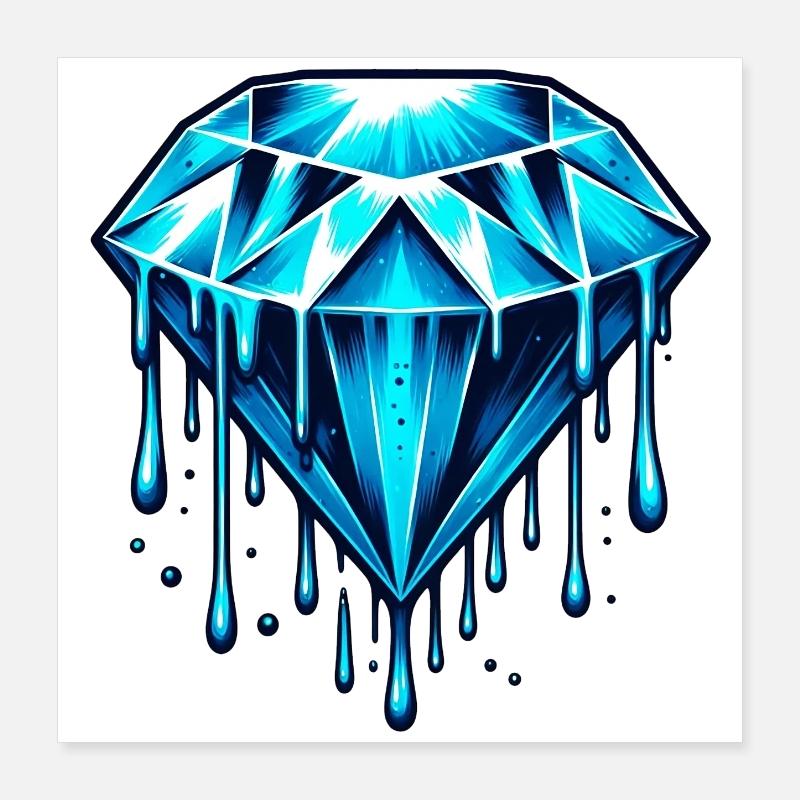 Diamant Poster 40x40 cm