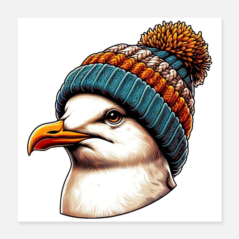 Mouette Poster 40 x 40 cm