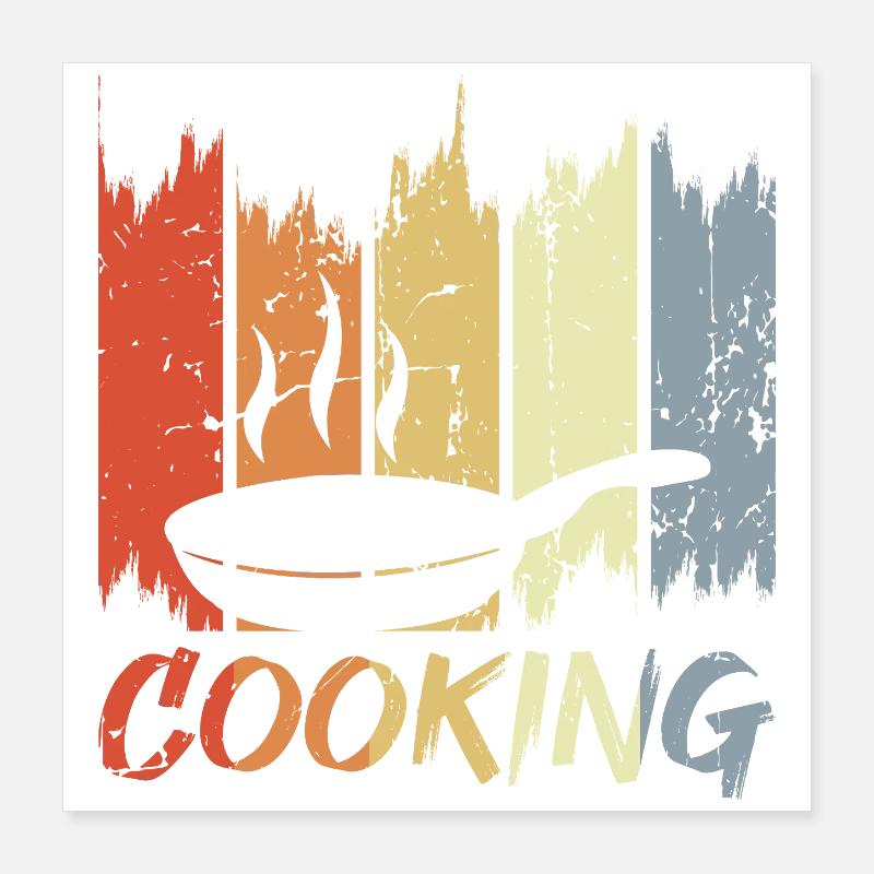 Cuisine vintage Poster 40 x 40 cm