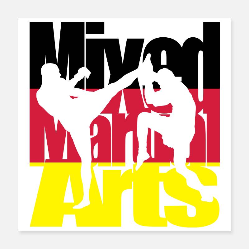 Mixed Martial Arts Deutsch Poster 40x40 cm