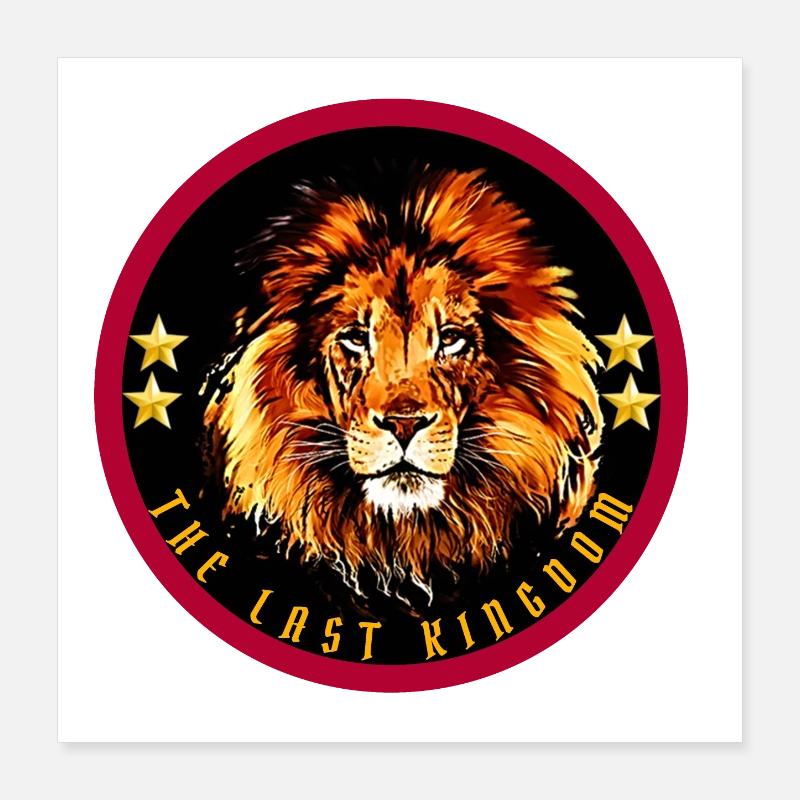 Le dernier royaume - Lion Poster 40 x 40 cm