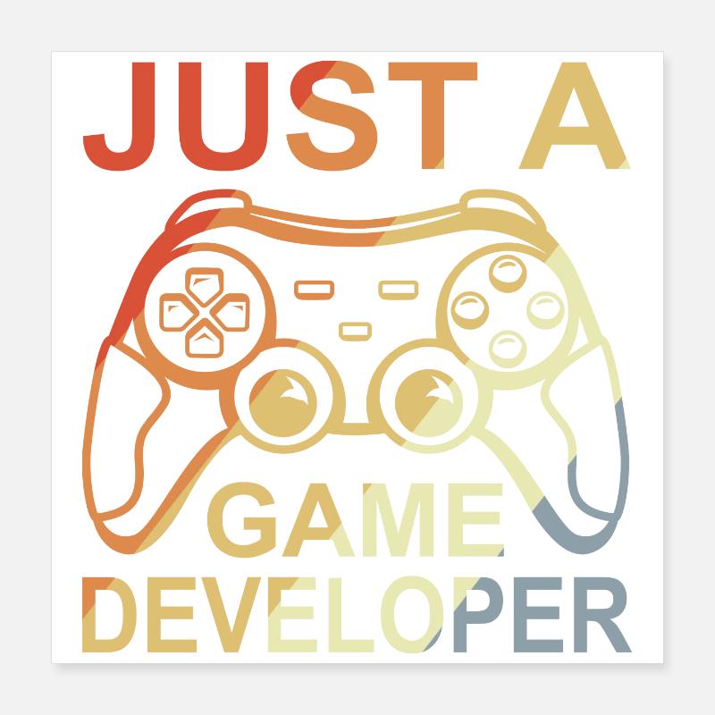 Game Developer Poster 16" x 16" (40x40 cm)