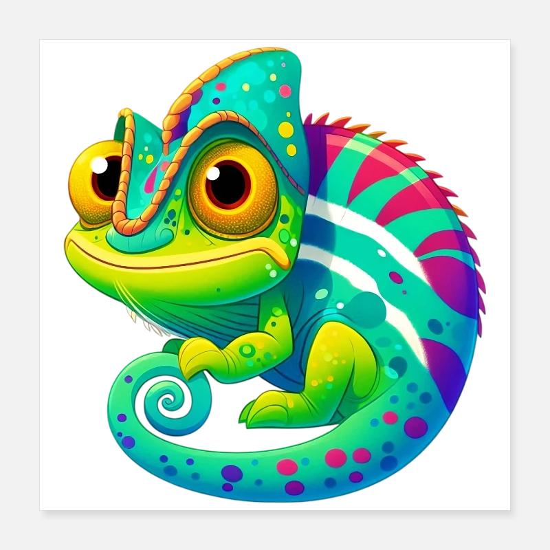 Chameleon Poster 16" x 16" (40x40 cm)