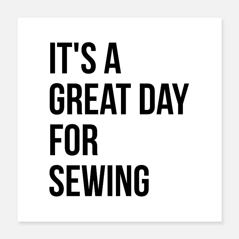 Sewing Poster 16" x 16" (40x40 cm)