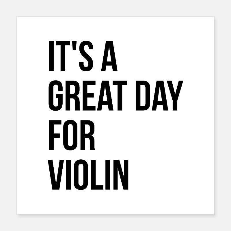 Violin Poster 16" x 16" (40x40 cm)