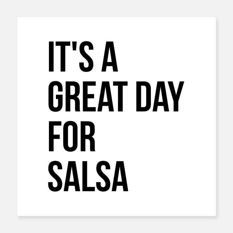 salsa Poster 40 x 40 cm