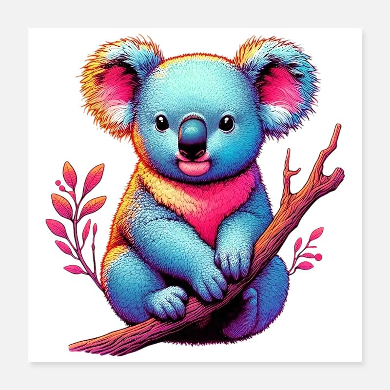 Koala Poster 40 x 40 cm