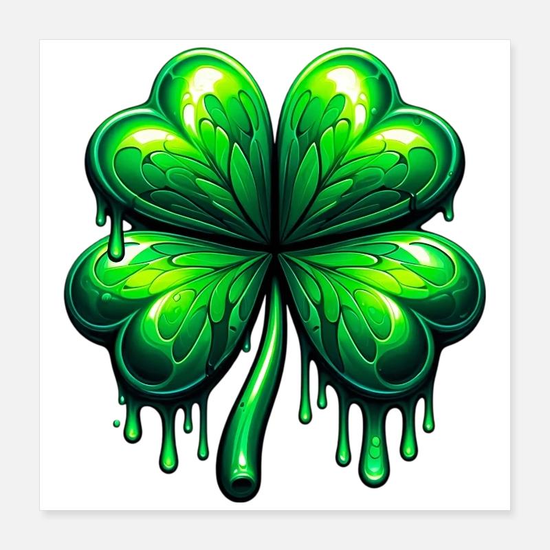 Four-leaf clover Poster 16" x 16" (40x40 cm)
