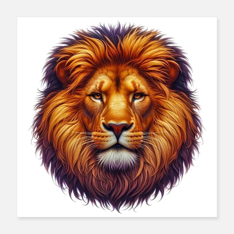 Löwe Poster 40x40 cm