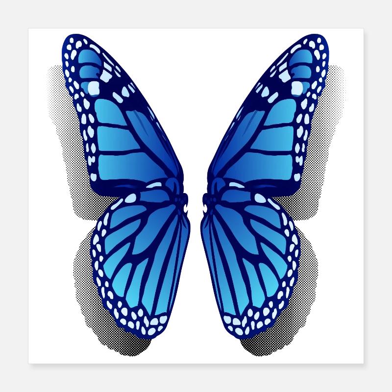 Monarch butterfly wings Poster 16" x 16" (40x40 cm)