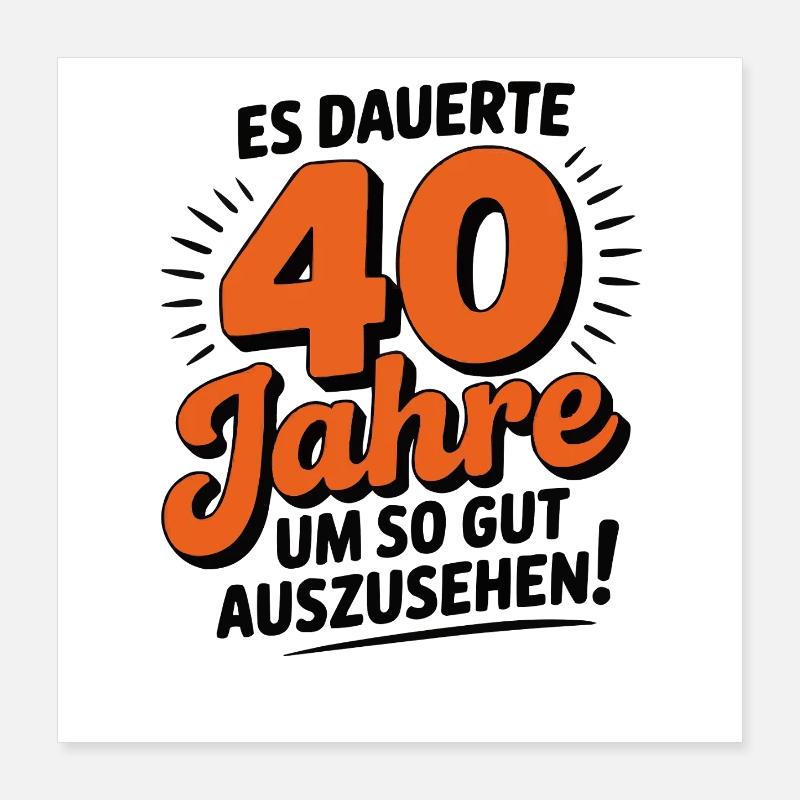Il a fallu 40 ans pour qu’il soit aussi beau Poster 40 x 40 cm