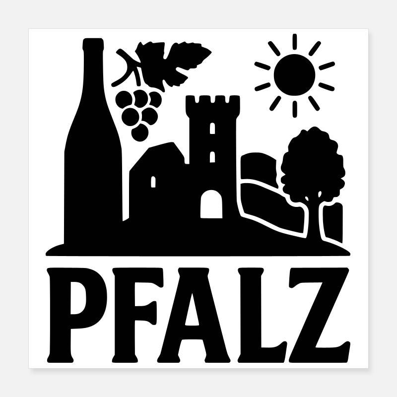 Monument du Palatinat Poster 40 x 40 cm