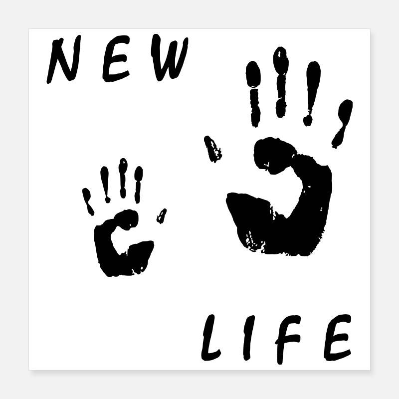 main bébé Poster 40 x 40 cm