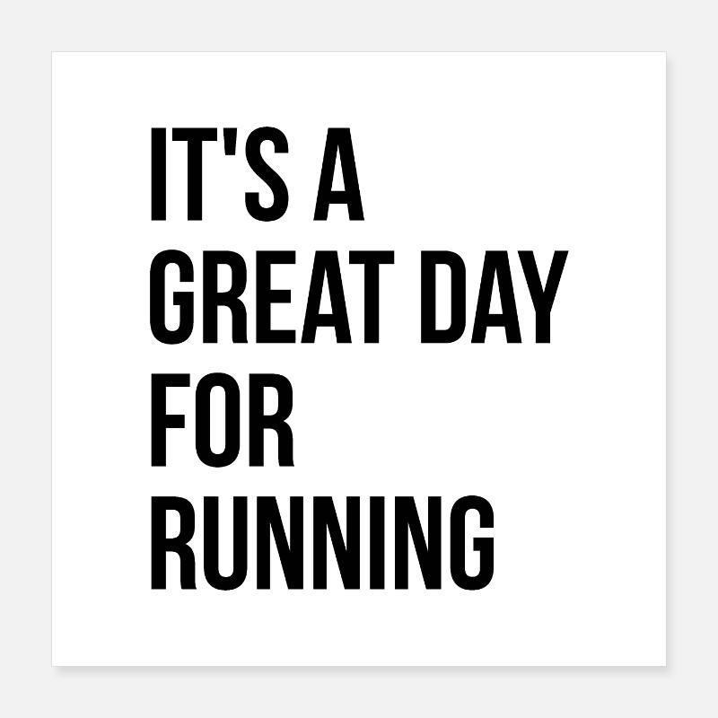 Running Poster 16" x 16" (40x40 cm)