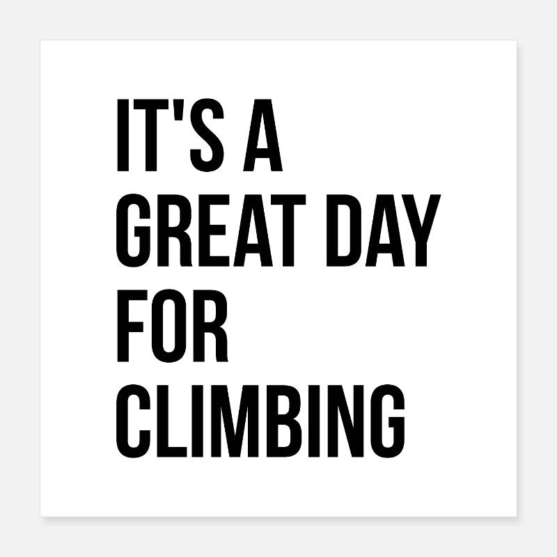 Climbing Poster 16" x 16" (40x40 cm)
