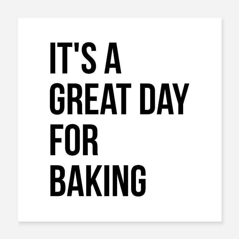 Bäcker Poster 40x40 cm