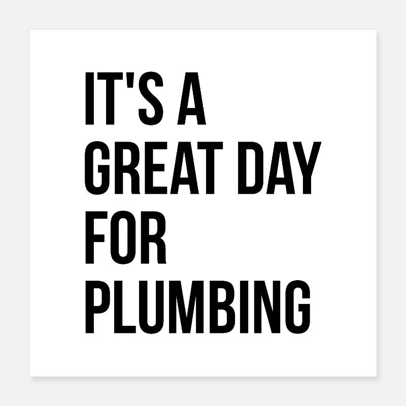 Klempner Poster 40x40 cm