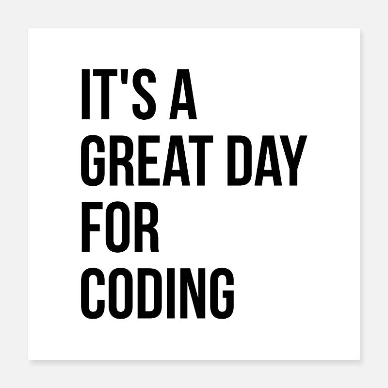 Codierung Poster 40x40 cm