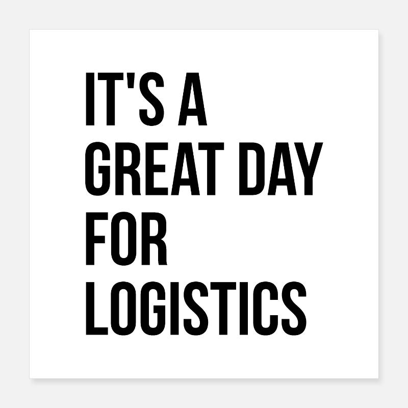 Logistics Poster 16" x 16" (40x40 cm)