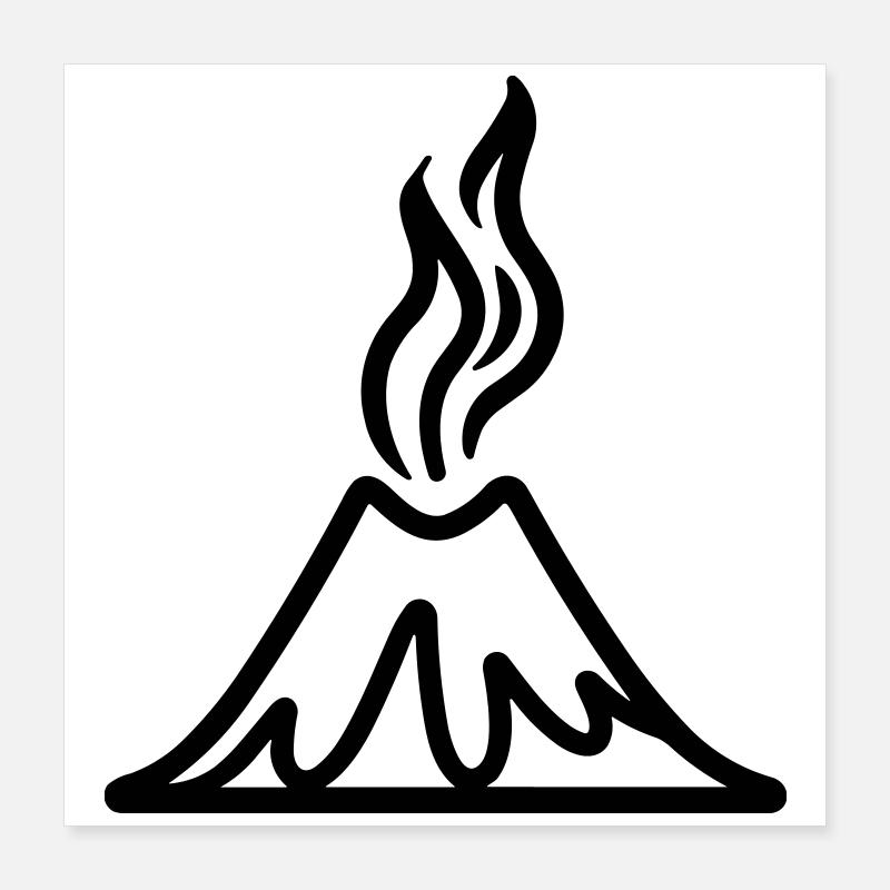 Volcan Poster 40 x 40 cm