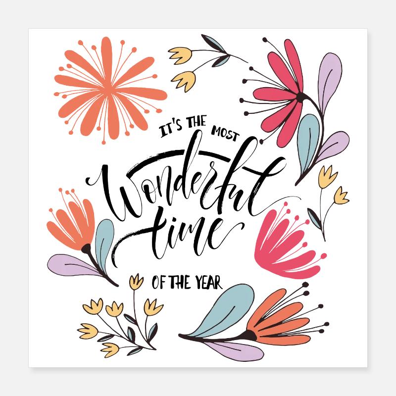 Wonderful Time Poster 16" x 16" (40x40 cm)