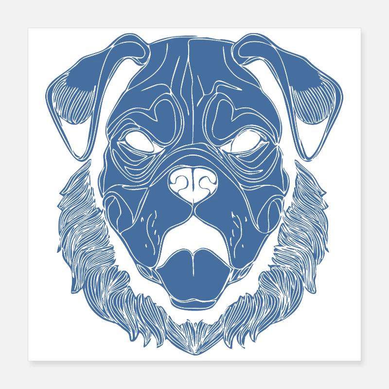 dog Poster 16" x 16" (40x40 cm)