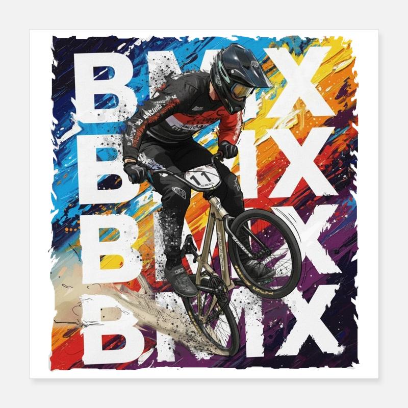 BMX Poster 40 x 40 cm
