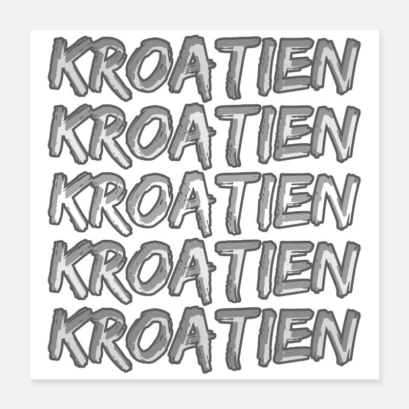 Croatia Poster 16" x 16" (40x40 cm)