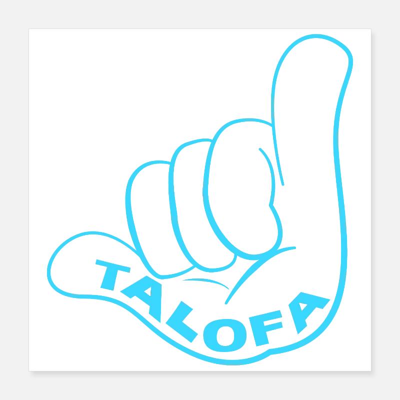 Samoa Poster 40x40 cm