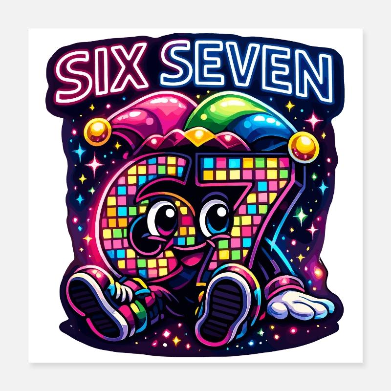 Cadeau de la Douceur Six Seven 67 Carnaval Poster 40 x 40 cm