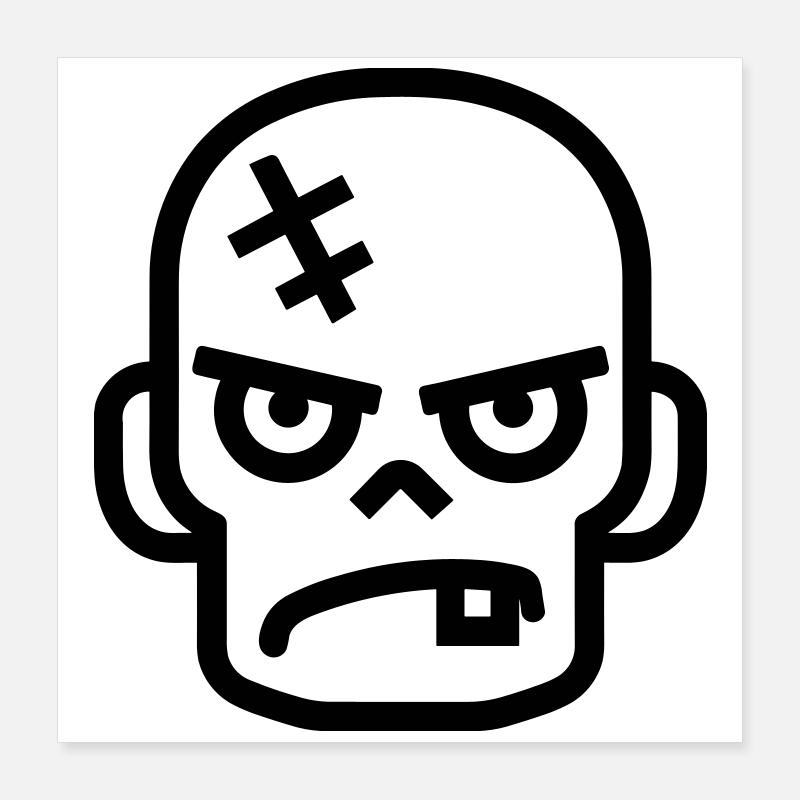 zombie Poster 40 x 40 cm