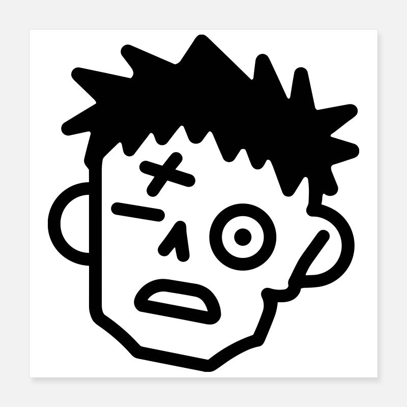 zombie Poster 40 x 40 cm