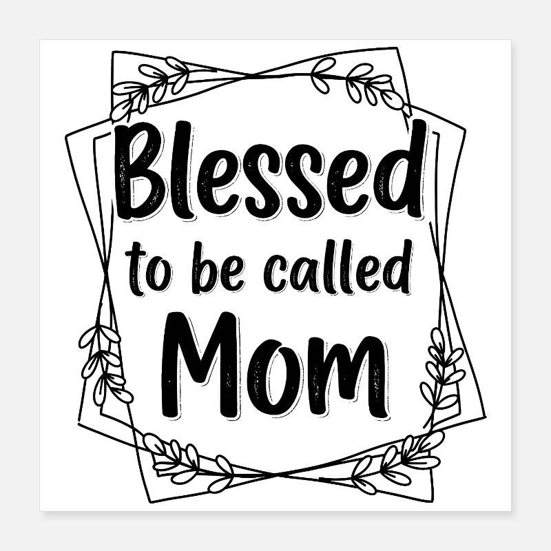 Glücklich Mama Zu Sein Mama Geschenk Poster 40x40 cm