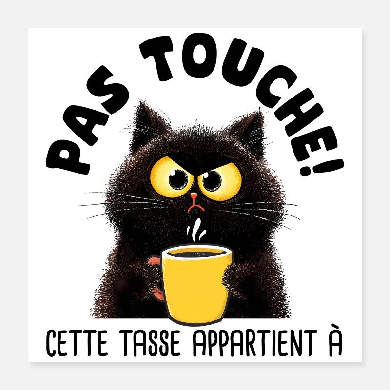 Personalized mug-No touch-Funny mug-Humor mug Poster 16" x 16" (40x40 cm)
