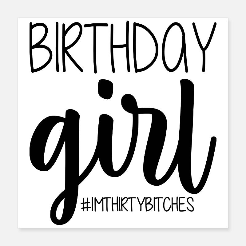 Geburtstagskind Poster 40x40 cm