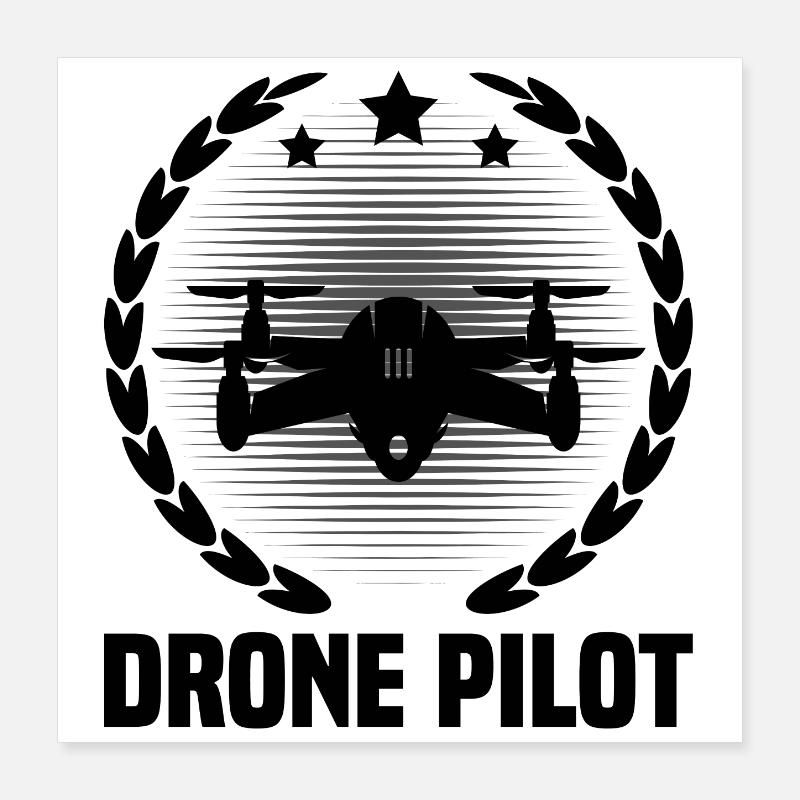 Drone Pilot Poster 16" x 16" (40x40 cm)