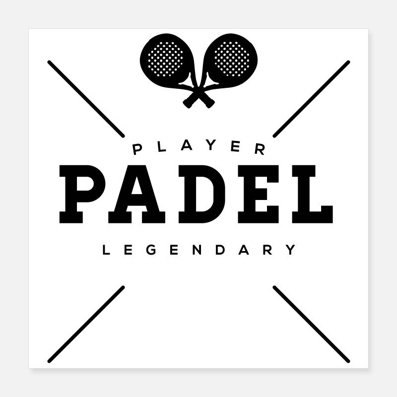 Padel Sport Poster 40 x 40 cm