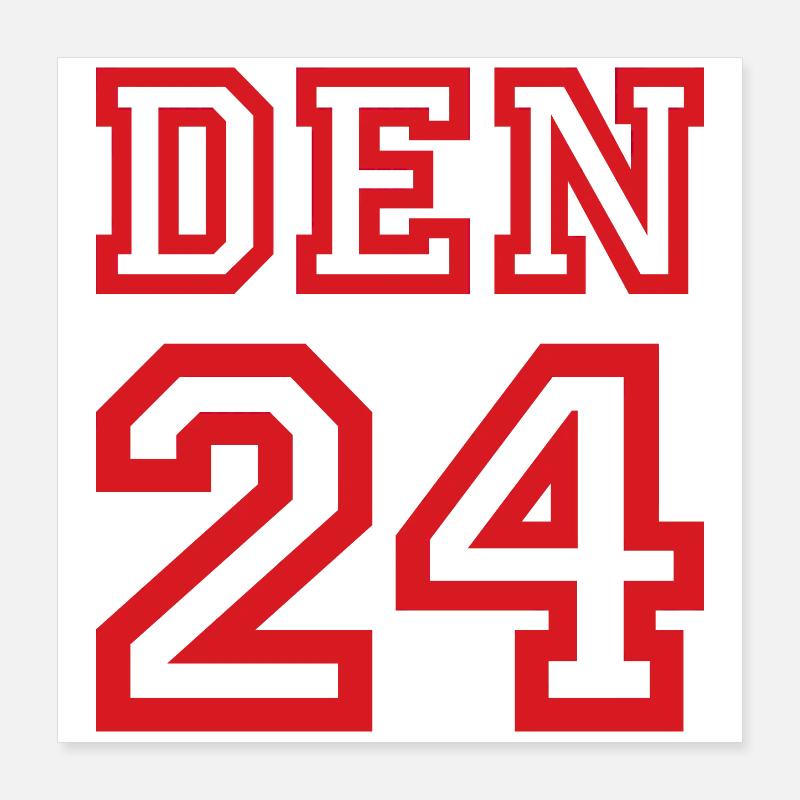 Denmark Dänemark Poster 40x40 cm