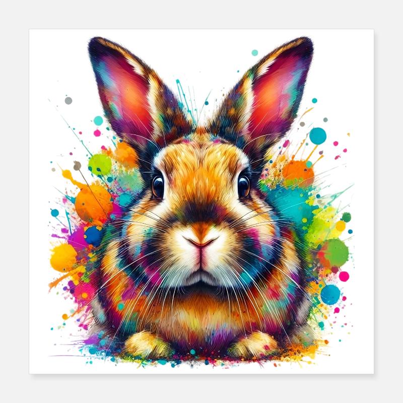 Lapin Poster 40 x 40 cm