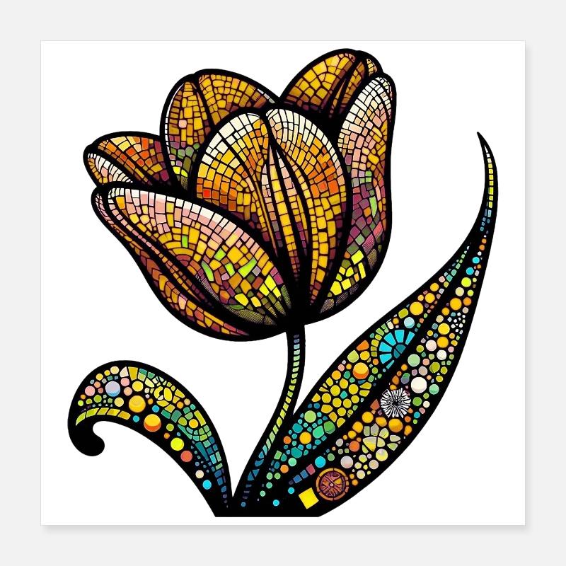 Tulipe Poster 40 x 40 cm