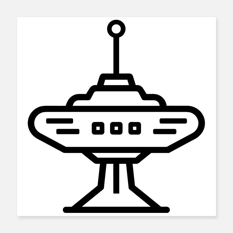 station spatiale Poster 40 x 40 cm