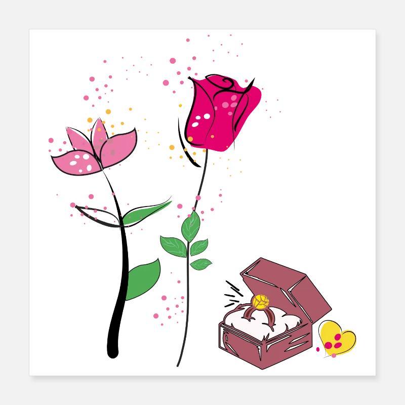 Valentine Poster 40x40 cm