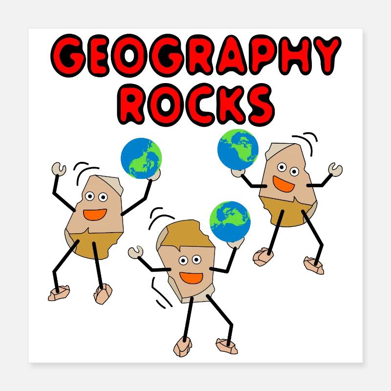 Géographie Rochers Poster 40 x 40 cm