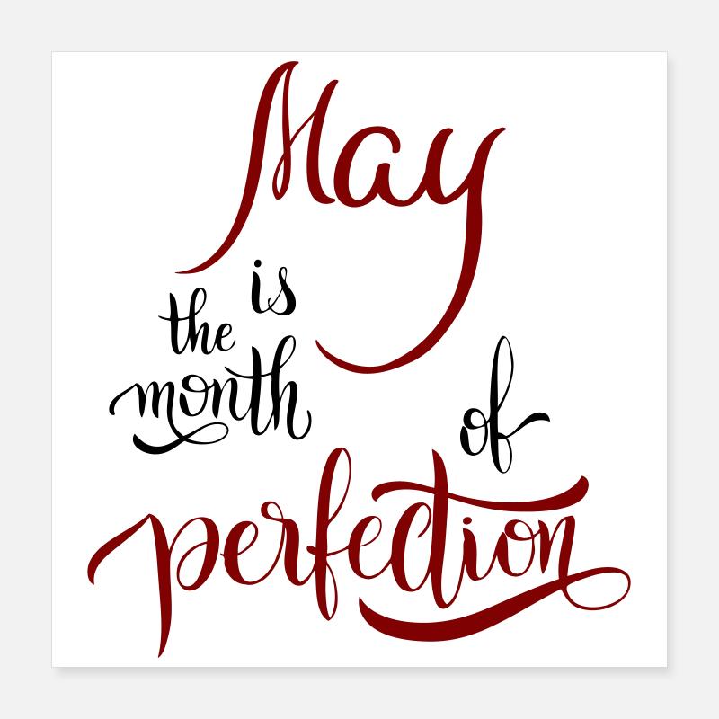 Mai, Monat, Frühling Poster 40x40 cm